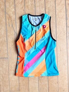 Castelli Kid’s Multi-Color Sleeveless Cycling Jersey Size Medium (Youth)